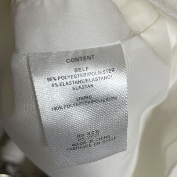 NWT Tibi Ivory‎ Crepe Shoulder Cutout Shift Dress Size 10 Fairy Coquette - Picture 9 of 9